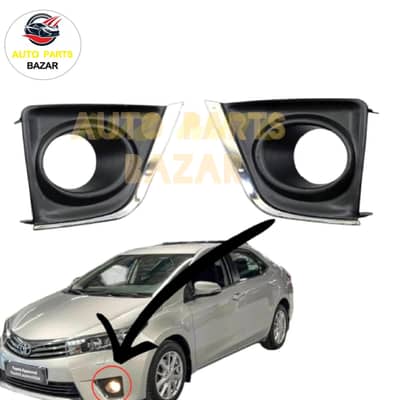 Toyota Corrola (2015-17)Fog light cover with Original Chrome.