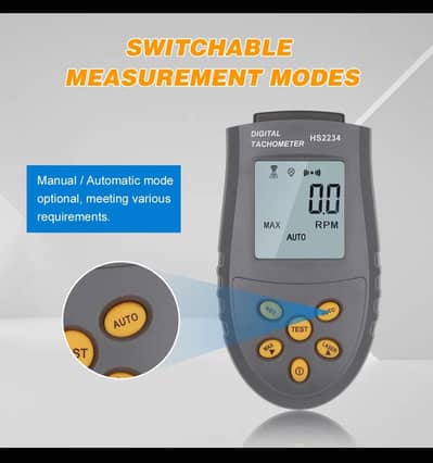 Digital Laser sports Tachometer LCD RPM Tester Small Engine Motor