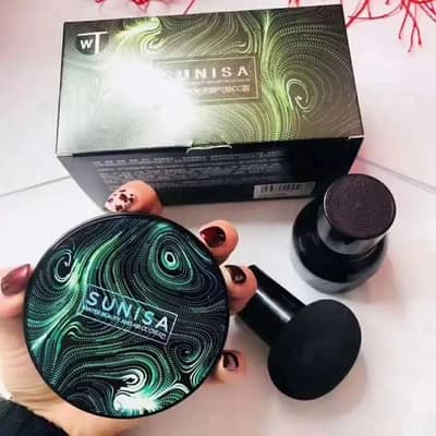 sunisa mushroom head and air cushion cc cream fountain waterproof
