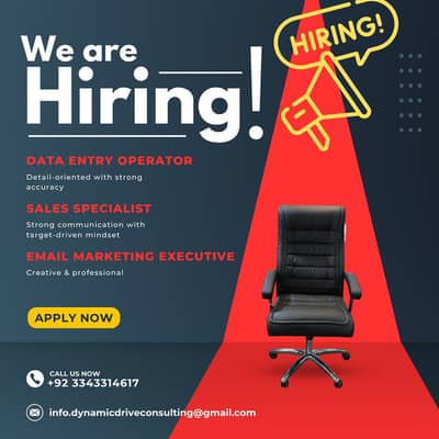 sales specialist and data enrty operator email marketing