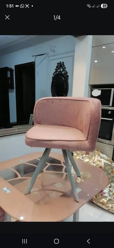 dining table with four chairs