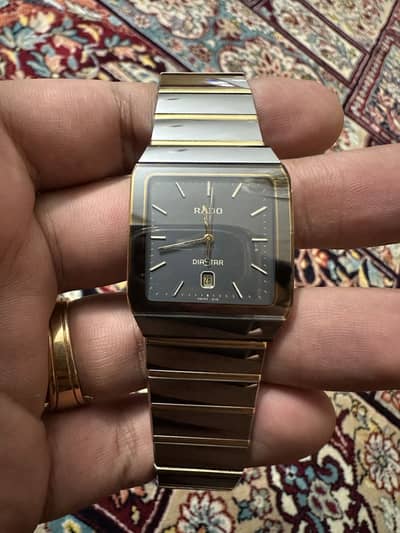 Original RADO DIASTAR 18k gold clips