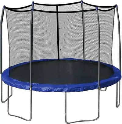 Trampolines 12 Feet Round Trampoline and Enclosure with Spring Pad