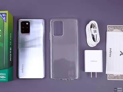 infinix note 10 pro white back