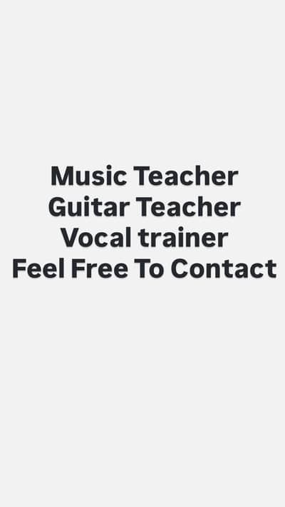 Guitar teacher