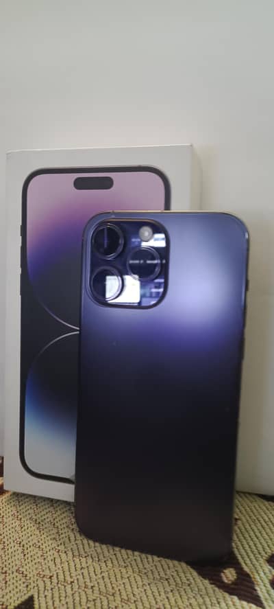 Iphone 14 pro max 256 gb PTA Approved with box and charger