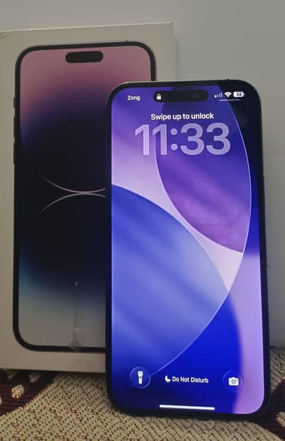 Iphone 14 pro max 256 gb PTA Approved with box and charger