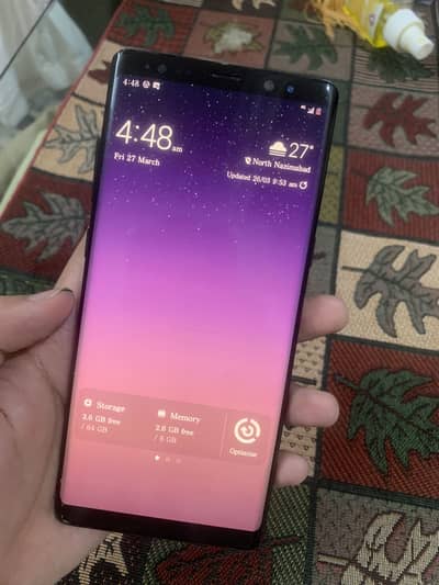 Samsung Note 8 pta approved front back cracked