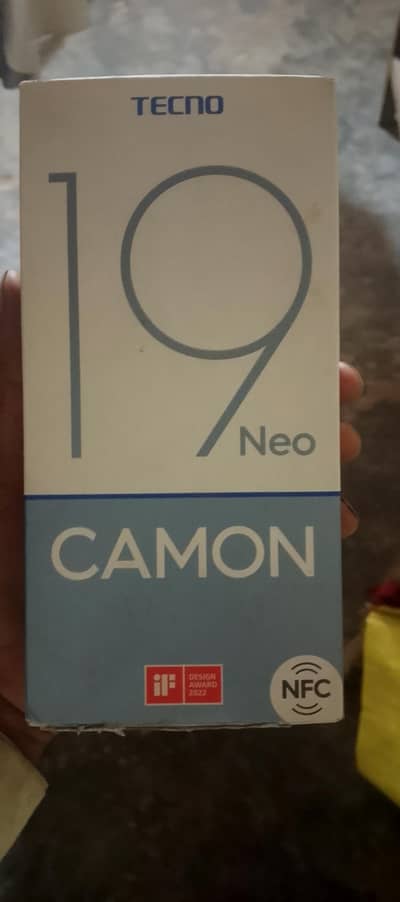 Tecno camon 19 Neo 6-128 GB FOR SALE with box & charger
