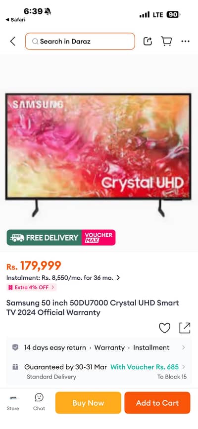 sumsung crystal du7000 4k 50 inch