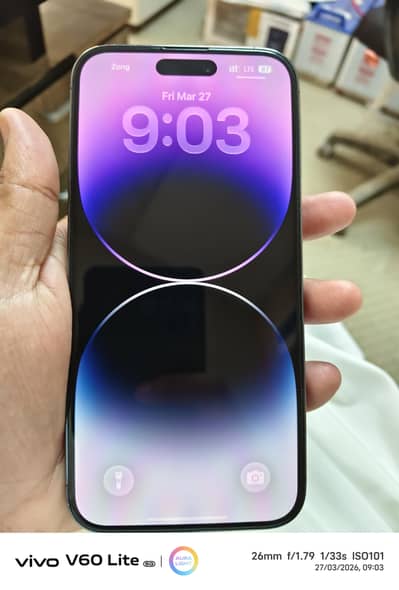 Iphone 14 promax 256 gb pta approved 96% health