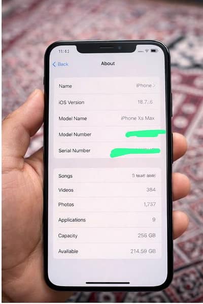 Iphone Xs Max 256 gb