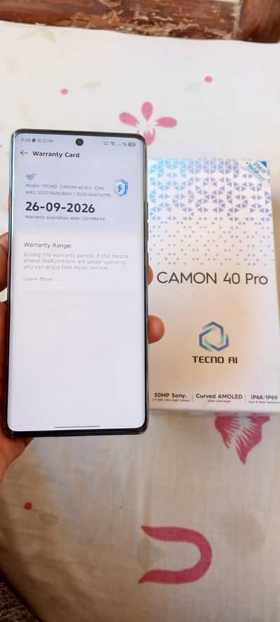 Tecno Camon 40 Pro Condition 10/10 03158930290