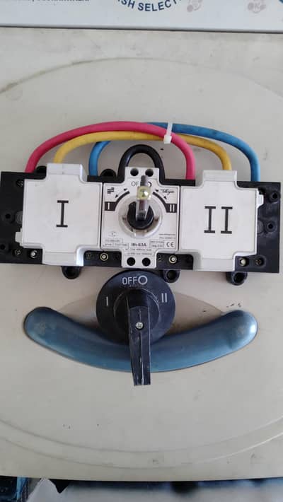3 Phase 63 amp Change over switch available. . .