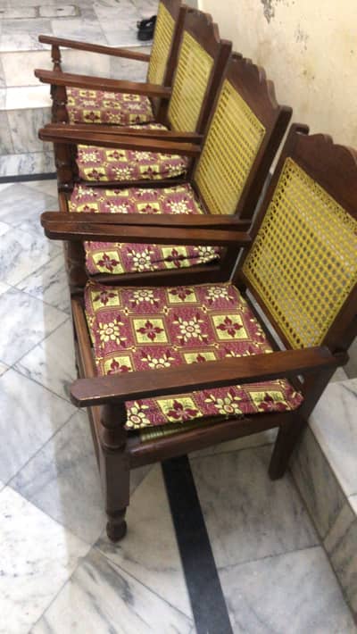 Wooden chairs