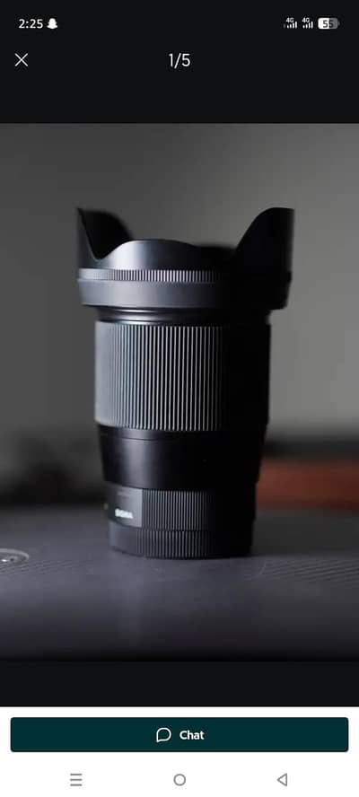 16mm lense sigma ok condition