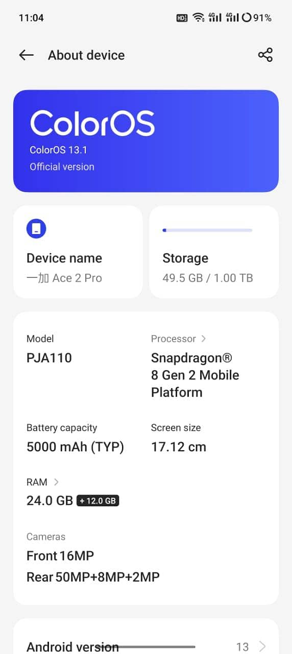 One Plus Ace 2 Pro 4