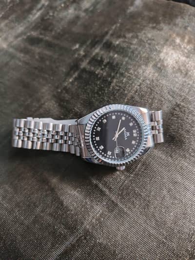 silver watch