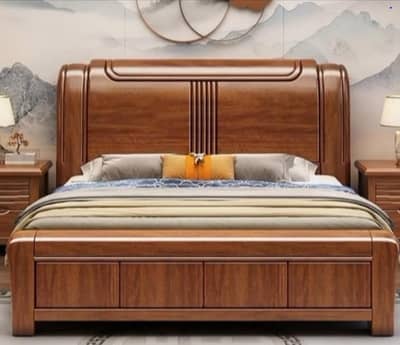 Bed Set New condition ha use nhi hwa king size with side tables