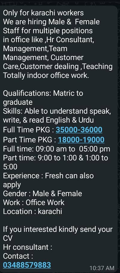 job alert!!!
