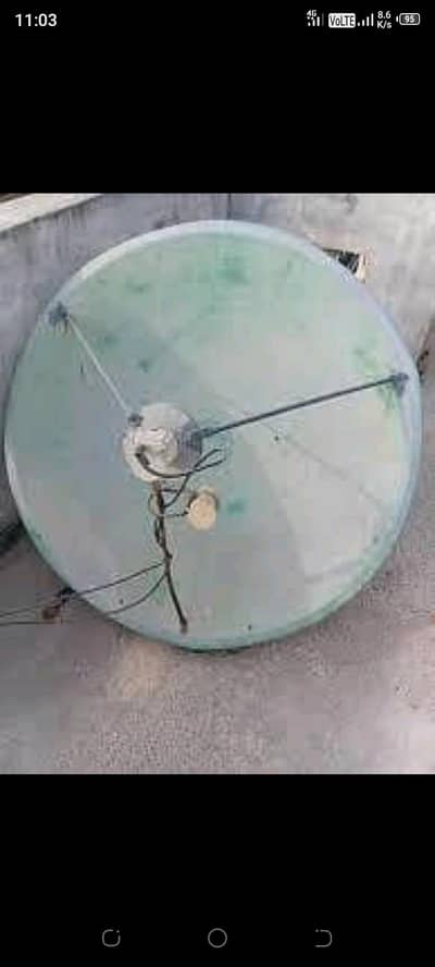 Dish 4 feet with complete set receiver