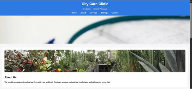 Doctor Clinic Website (Fully Ready) – Business Use