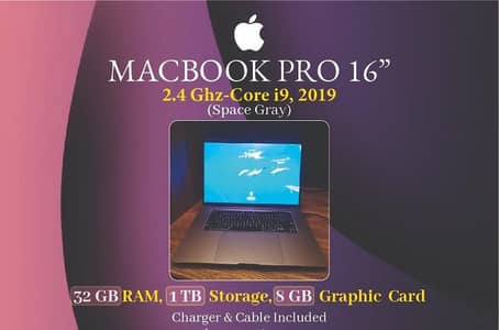 Macbook Pro Core i9, 2019 16"