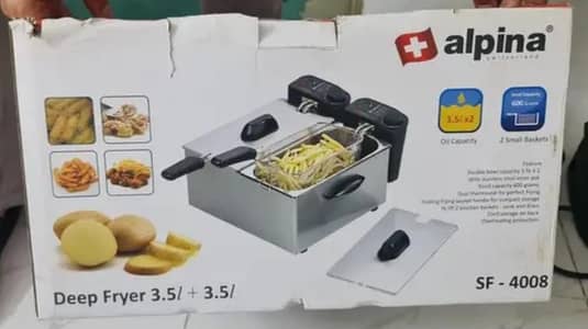 alpina deep fryer brand new