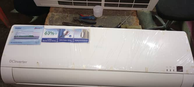 Haier 1 ton DC inverter  compilet Saman k sat gass lock pe