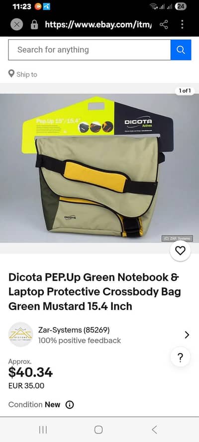 DICOTA IMPORTED LAPTOP BAG