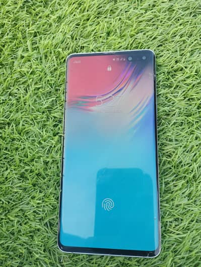 Galaxy s10 5G pta approved 8/512GB glass crack no shad no dot fresh pa