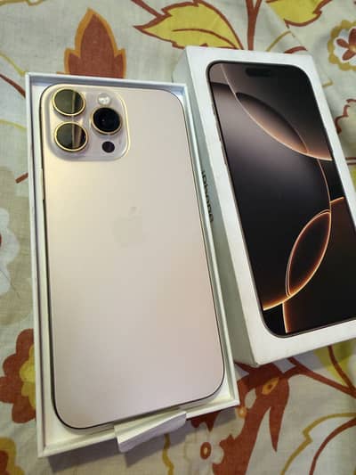 iPhone 16 Pro Max 256GB Dual SIM Non-PTA Dessert Titanium 10/10