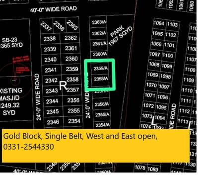 PLOT SALE IN NORTH TOWN RESIDENCY PHASE 1 GOLD BLOCK