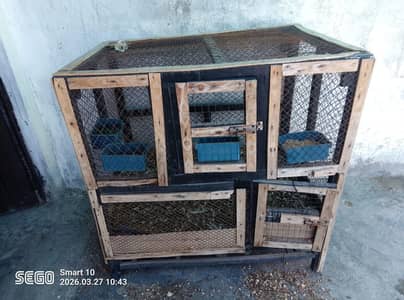 wooden cage