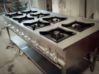 Cooking ranges/Hotel & Cafe kitchen installation/Steel Cooking ranges