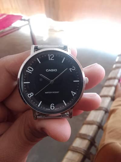 Casio Original Watch – Stylish Black Dial (Water Resist)