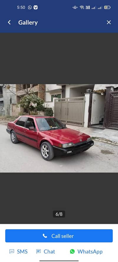 Honda Accord 1989 (xchange possible with bolan cultus mehran 2000/2003