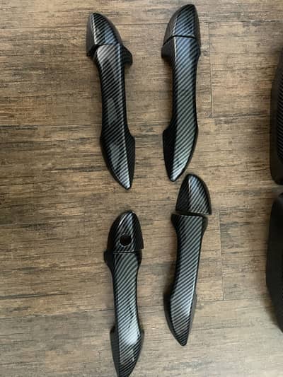 Carbon fiber door handles for toyota altis and grande