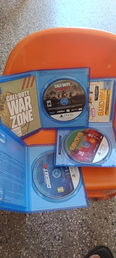 Cricket 22 Far cry 6 Cod Vanduard PS5 Games for sale