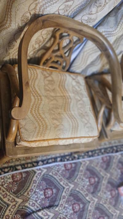 original  oak wood sofa set  5 seater