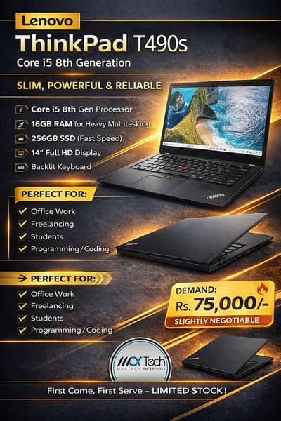 Lenovo T490S Laptop