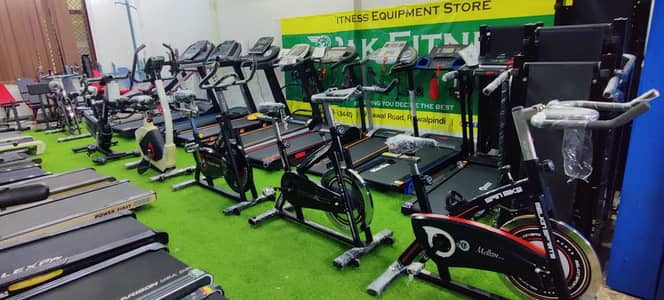 Electric Treadmill, Manual Treadmill, Eleptical Cycle, Air & Spin Bike