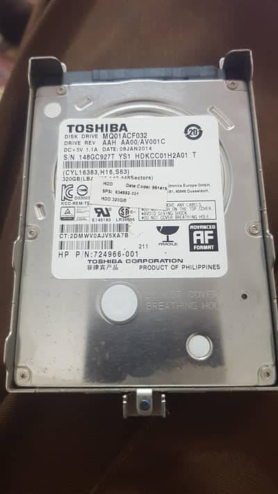Toshiba laptop HDD 320 GB