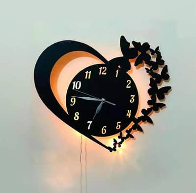 Heart wall clock