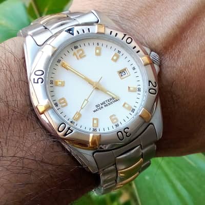 2 Tone Style Dress Watch