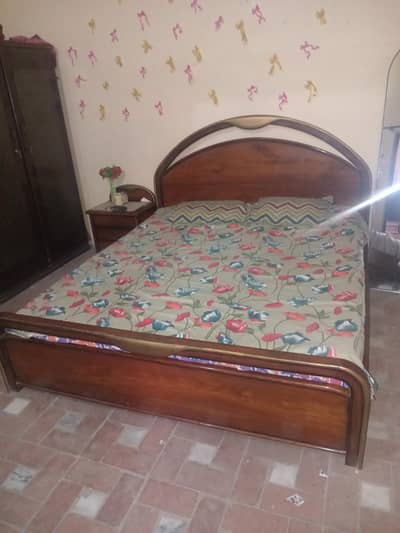 single double bed with side Tables