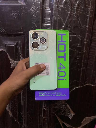 Infinix Hot 40i With Box 8+8 gb ram 128 gb rom