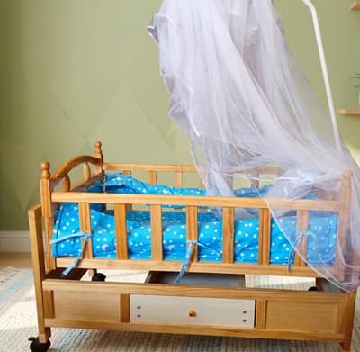 Wooden Baby Swing (0-2 Years) with FREE Headshaper Pillow