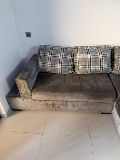 L shape 5 seaters sofa