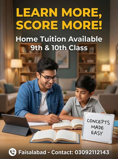 Learn More, Score More – Home Tuition Available